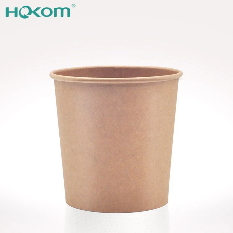 Hokom Factory New Product 2025 Porridge Packaging Noodle Soup Bowls Container High Quality Kraft Paper Bowls high quality